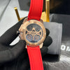 Jacob & Co Black Dial Black Strap Chronograph Watch
