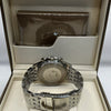 Breitling Blue Sunburst Dial Stainless Steel Watch