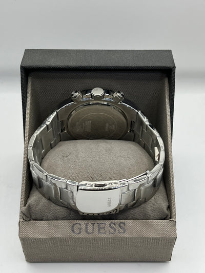 Guess Green Dial Stainless Steel Chronograph Watch