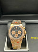 Audemars Piguet Royal Oak Rose Gold Black Chronograph Watch