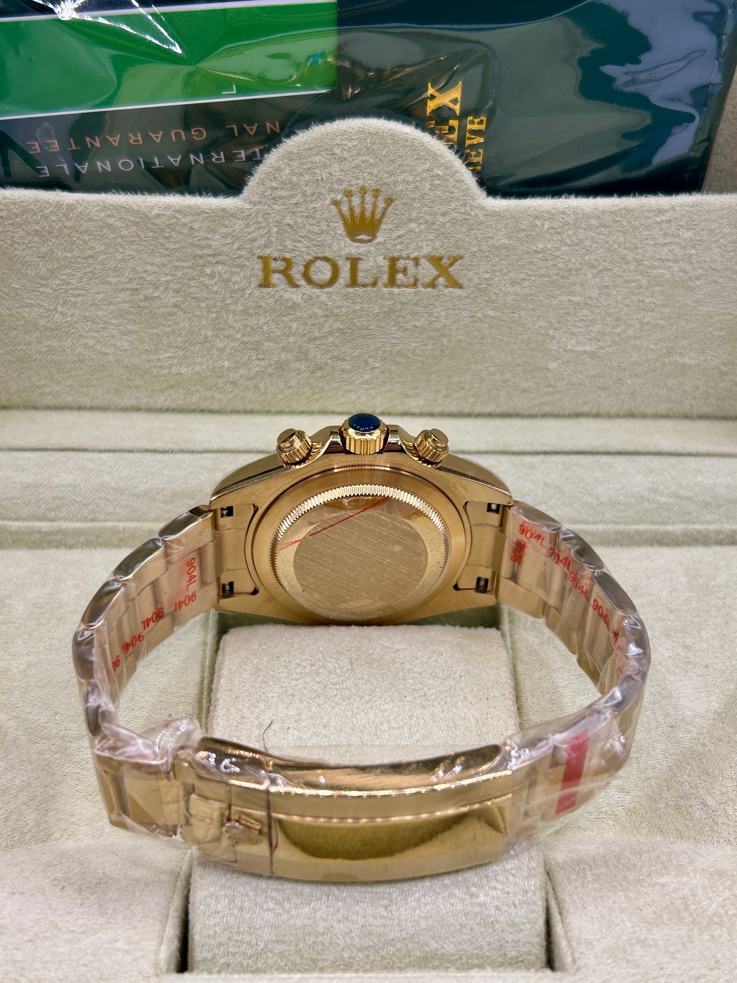 Rolex Daytona Rose Gold Ice Gray Dial Chronograph Watch