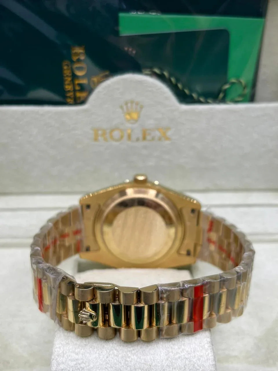 Rolex Day-Date Gold White Dial Watch