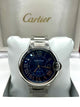 Cartier Ballon Bleu Blue Dial Stainless Steel Watch