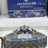 Hanboro Black Dial Stainless Steel Watch