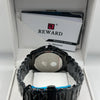 Reward Black Dial Black Stainless Steel Chronograph Watch