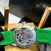 Jacob & Co Green Strap Skeleton Watch