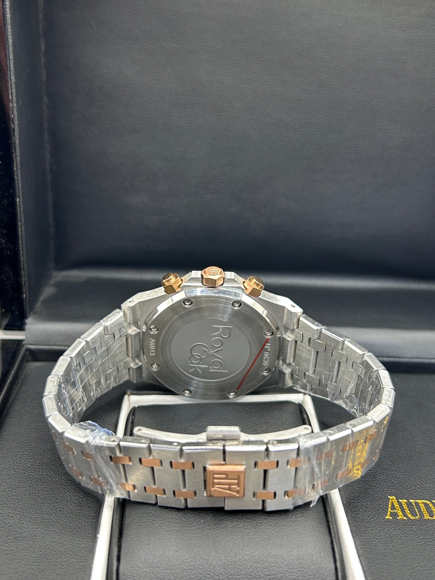 Audemars Piguet Royal Oak Blue Dial Rose Gold Chronograph Watch