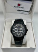 Reward Grey Dial Black Stainless Steel Quartz Chronograph Watch
