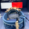 Tommy Hilfiger Blue Gold Chronograph Watch
