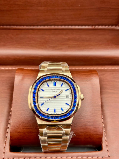 Patek Philippe Nautilus Royal Gold Blue Watch
