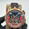Roger Dubuis Excalibur Spider Chronograph Rose Gold Red Watch