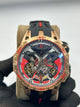Roger Dubuis Excalibur Spider Chronograph Rose Gold Red Watch