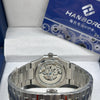 Hanboro Blue Dial Stainless Steel Automatic Watch
