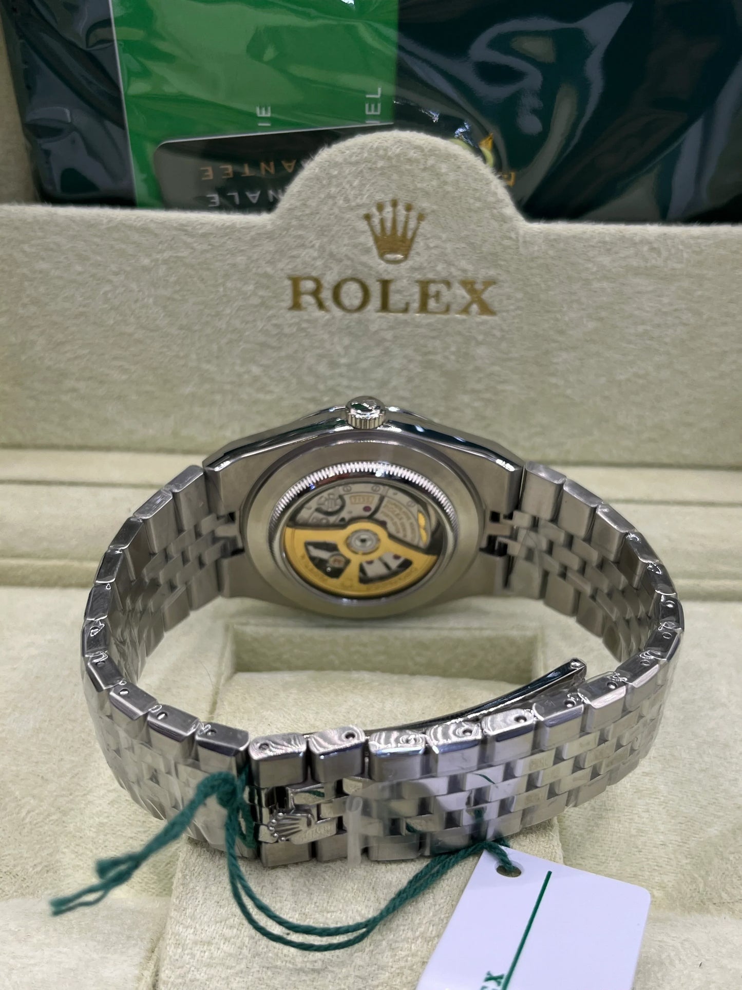 Rolex Land Dweller Blue Dial Stainless Steel Watch