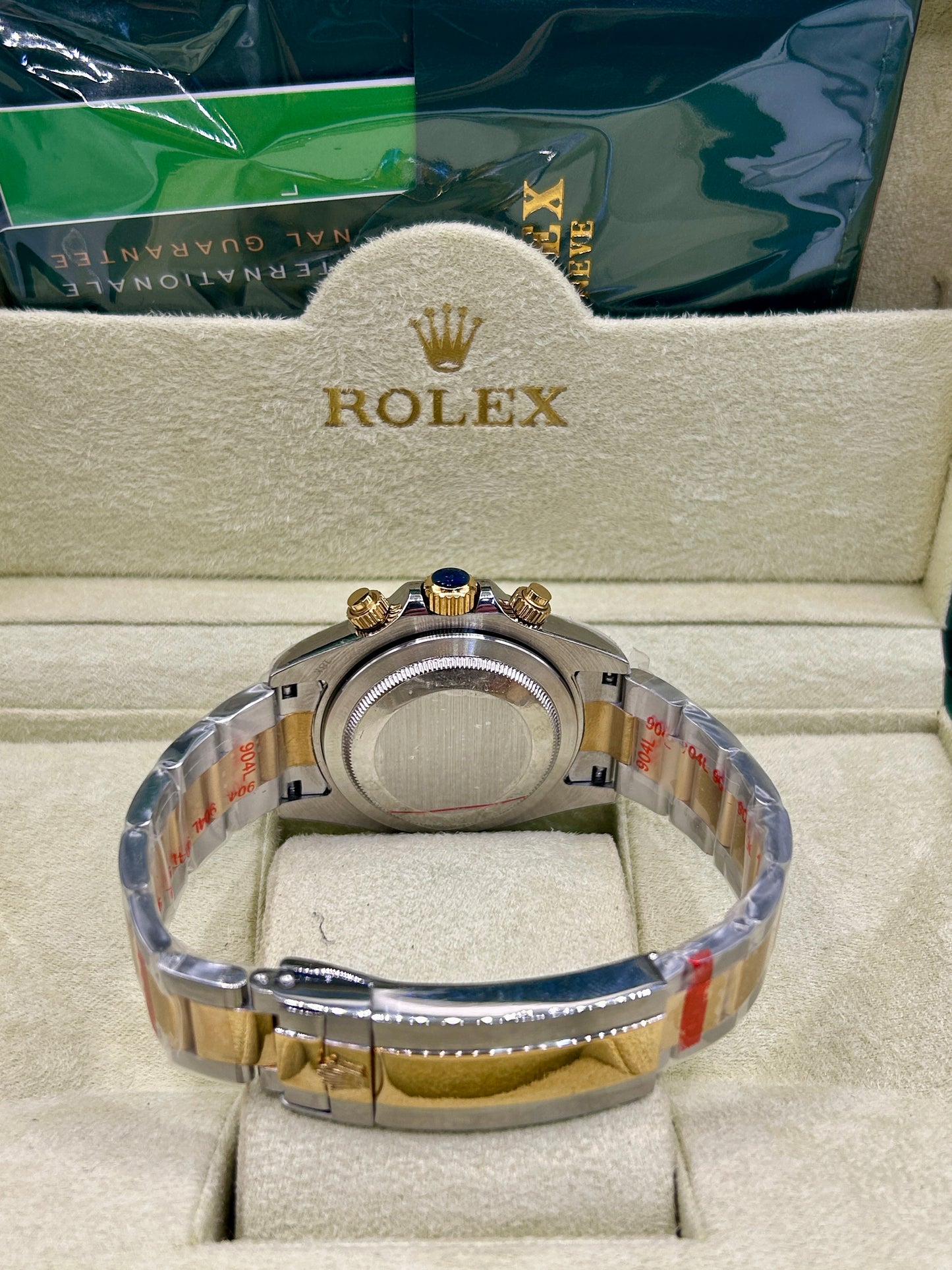 Rolex Daytona Blue Dial Two Tone Chronograph Watch