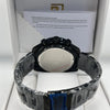 Reward Black Skeleton Dial Black Stainless Steel Quartz Watch