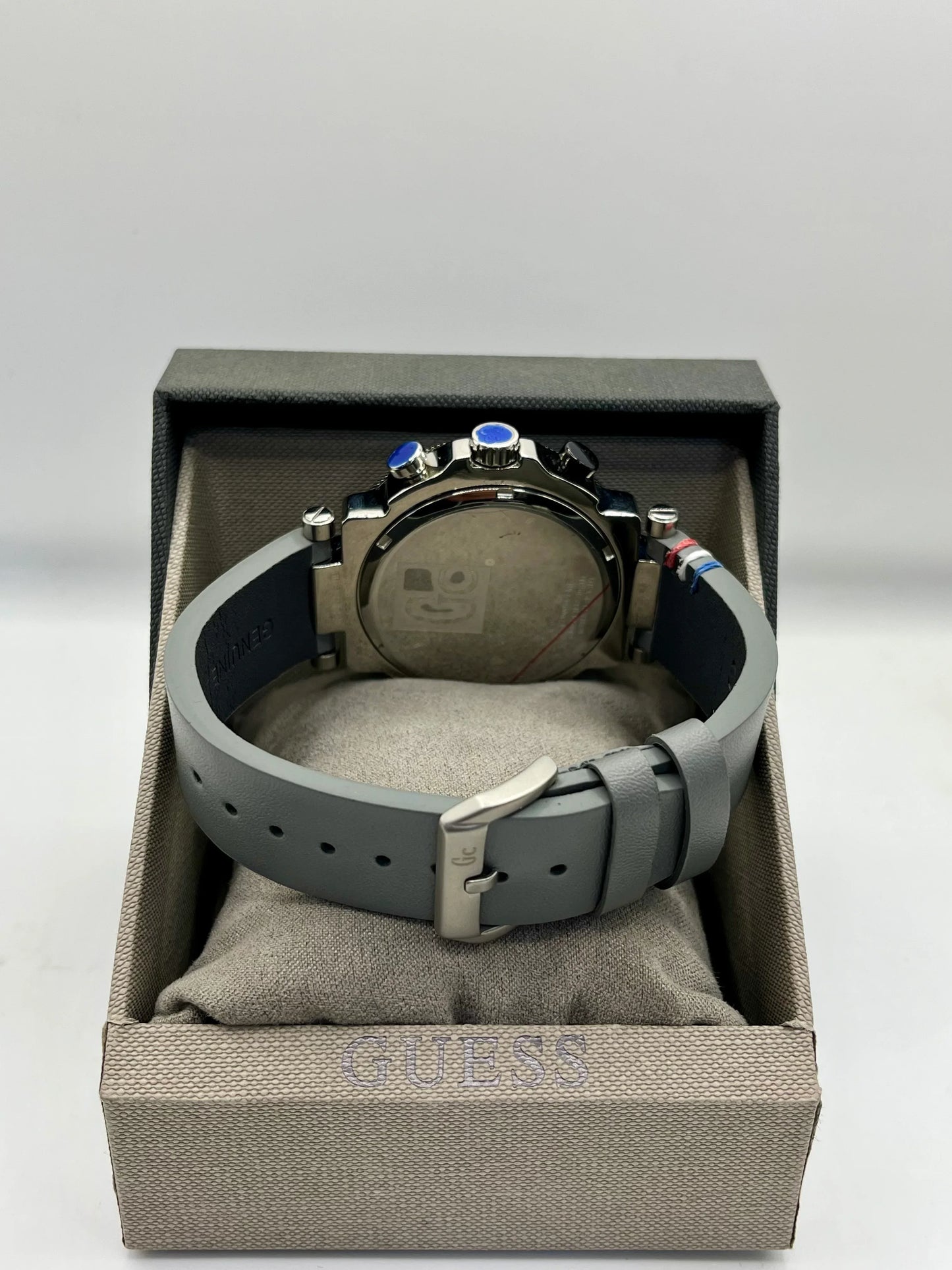 Guess Silver Dial Stainless Steel Chronograph Watch