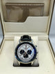 Breitling White Dial Black Leather Chronograph Watch