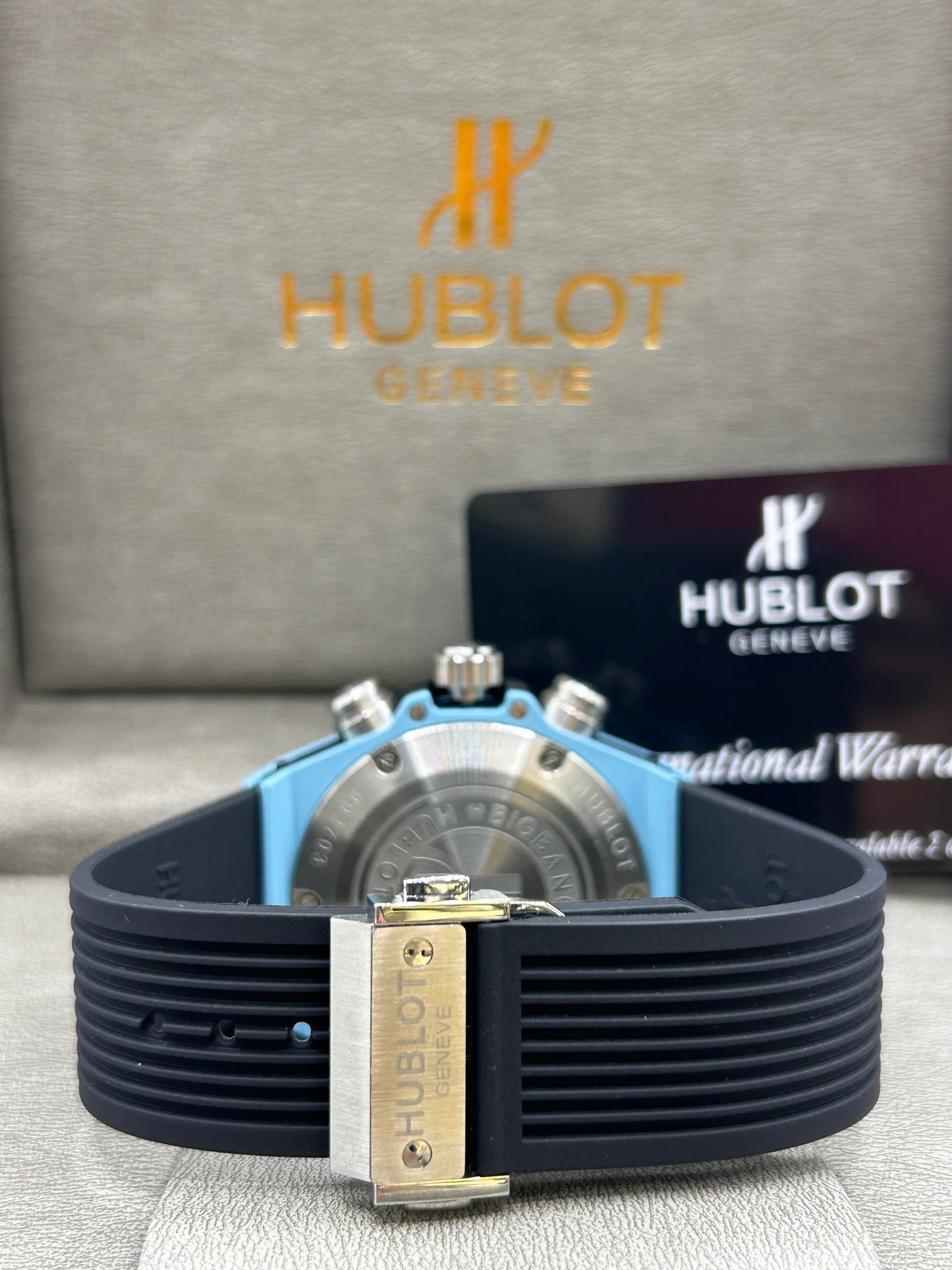 Hublot Big Bang Light Blue Skeleton Watch