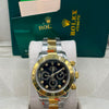 Rolex Cosmograph Daytona Black Dial Gold & Steel (MASTER COPY)