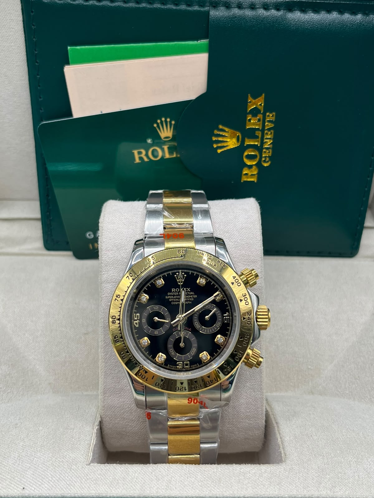 Rolex Cosmograph Daytona Black Dial Gold & Steel (MASTER COPY)