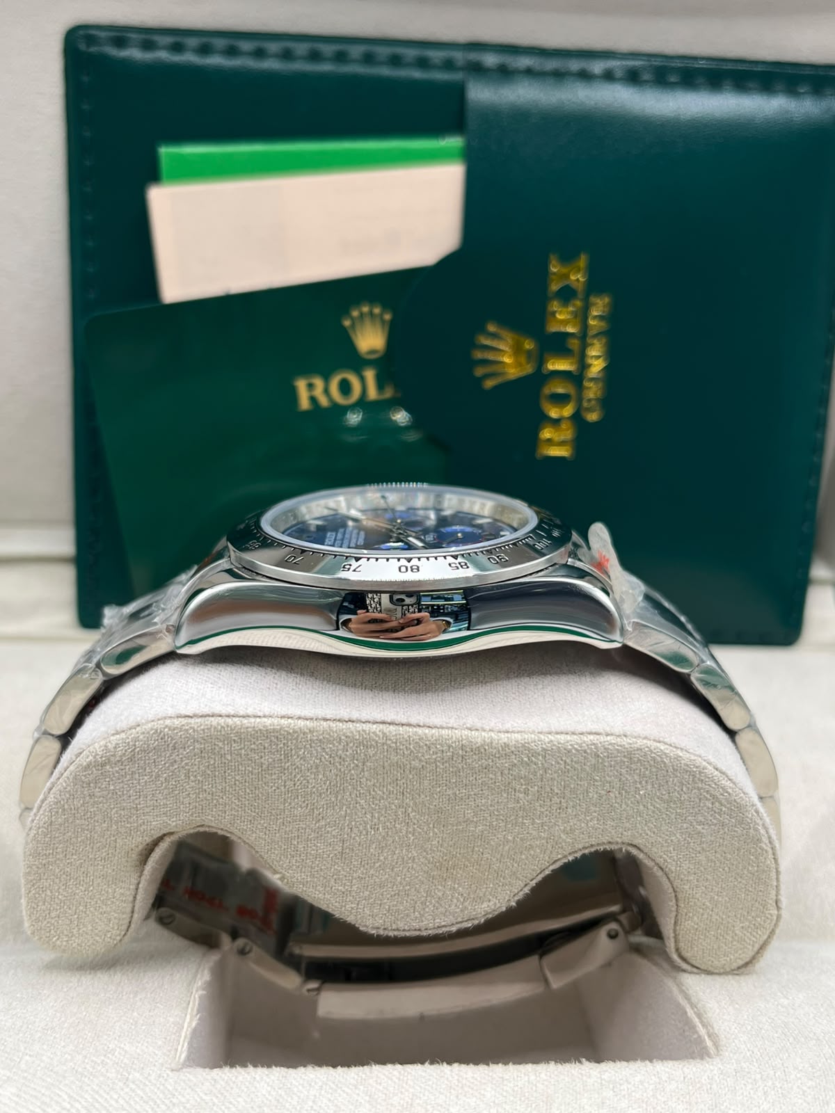 Rolex Cosmograph Daytona Blue Dial with Oyster Bracelet (MASTER COPY)