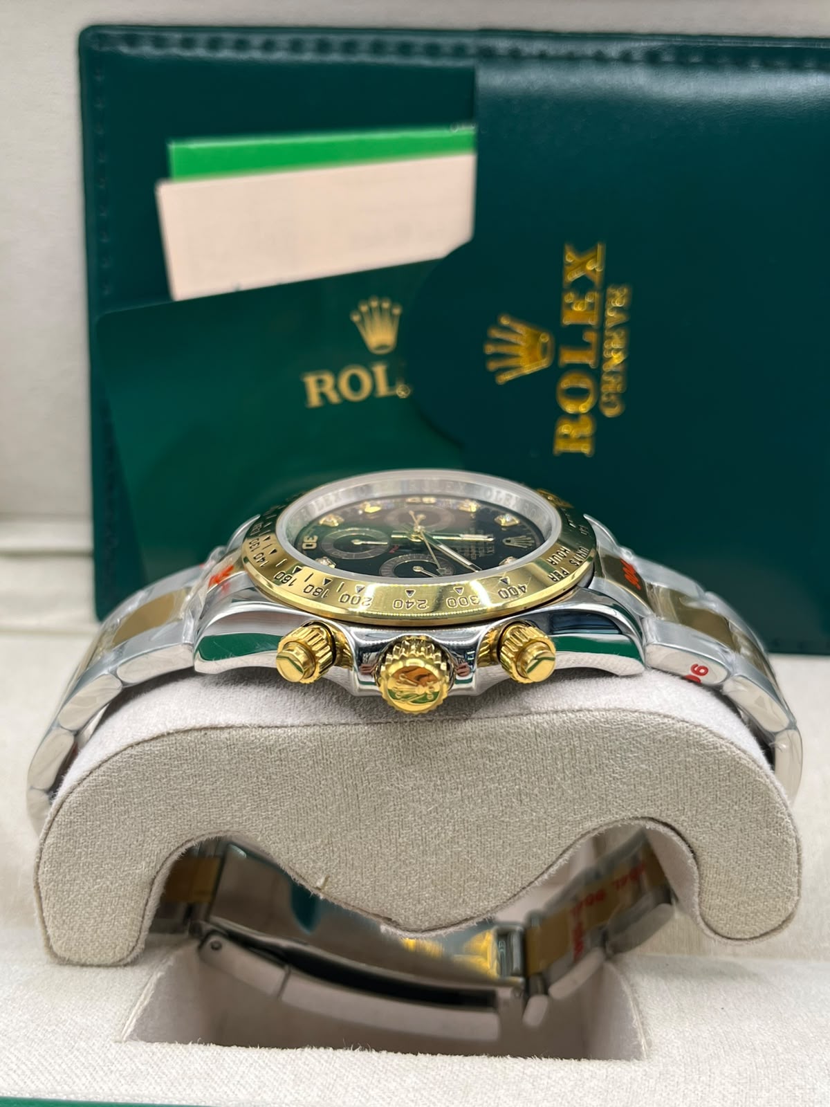 Rolex Cosmograph Daytona Black Dial Gold & Steel (MASTER COPY)