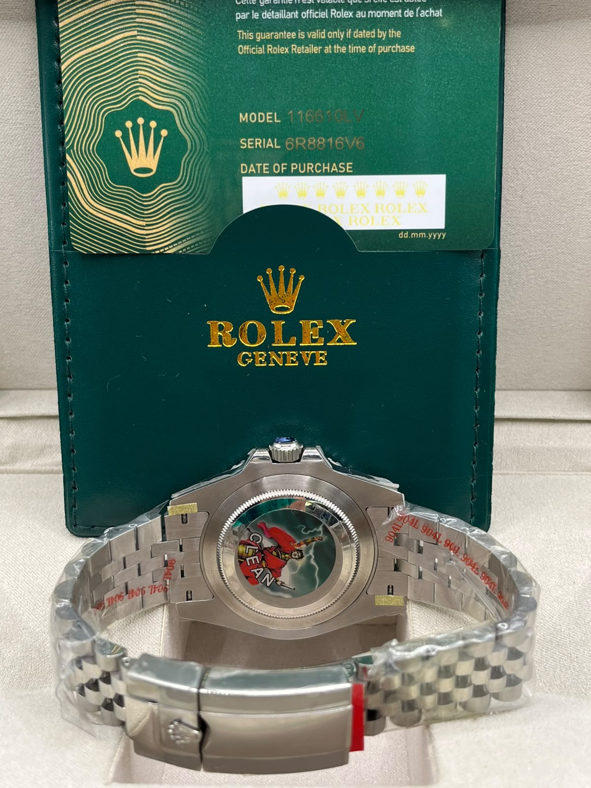 Clean Rolex GMT-Master II Batgirl (CLONE)