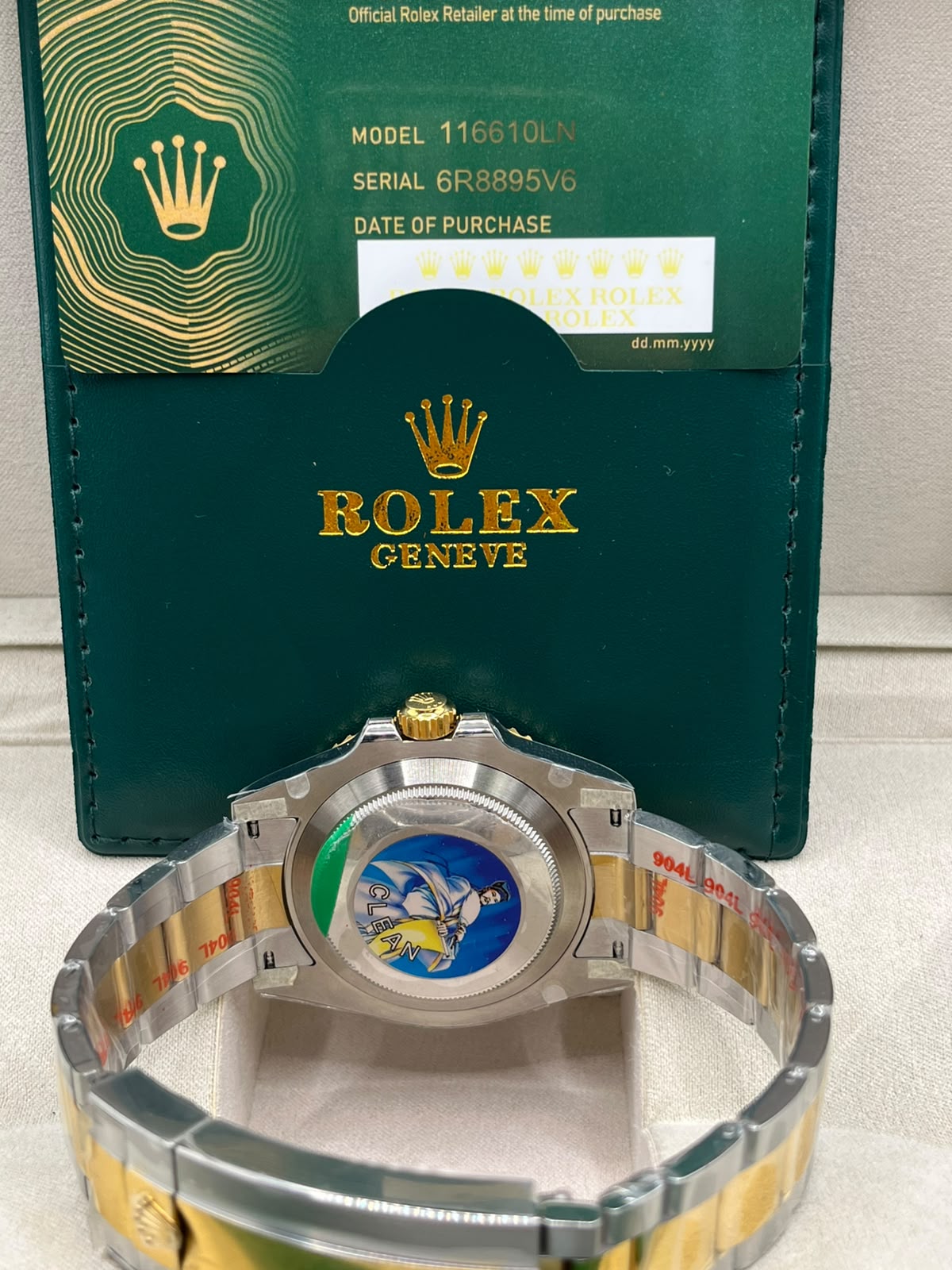 Clean Rolex Submariner Bluesy Two-Tone (CLONE)