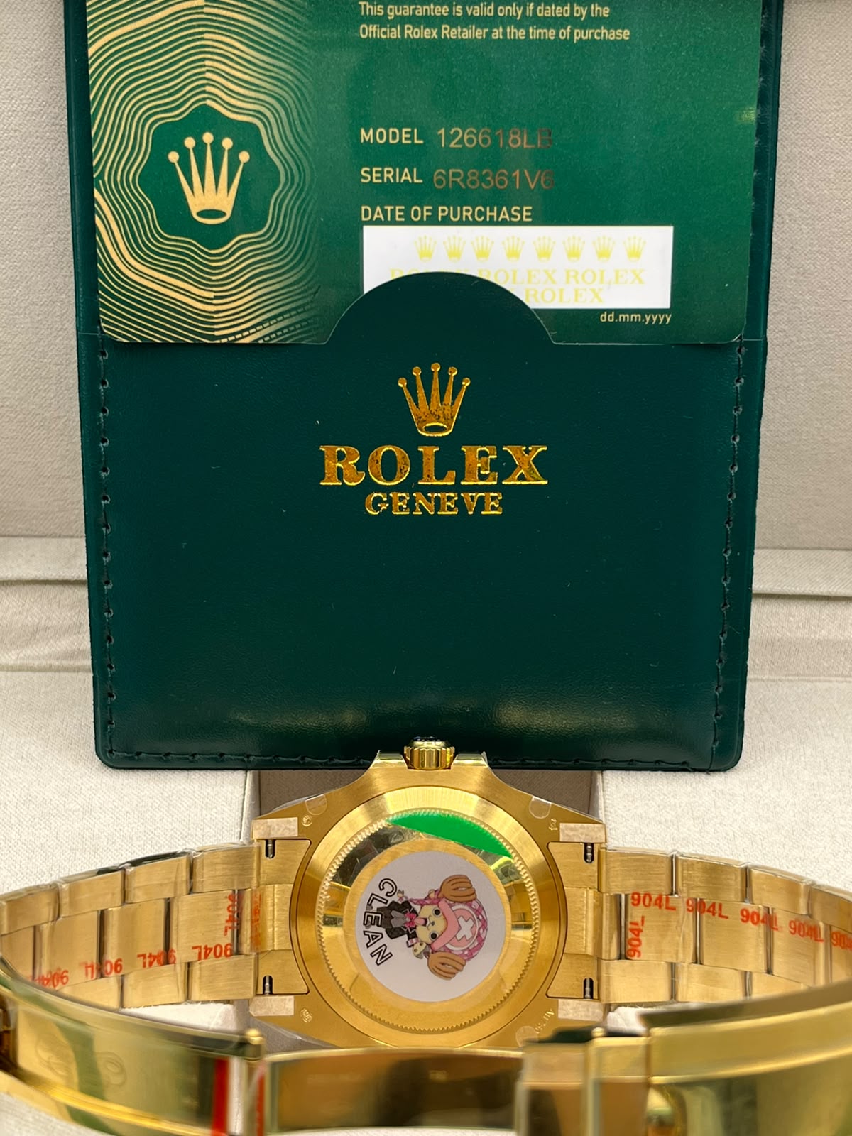 Clean Rolex Submariner Date Gold & Blue (CLONE)