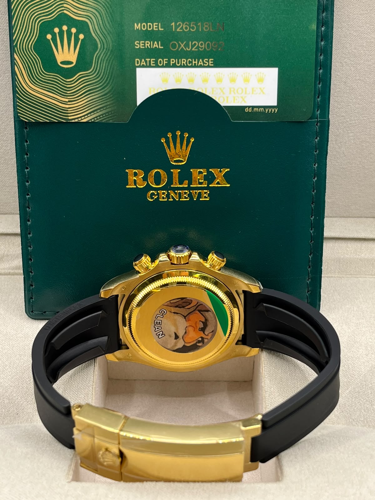 Clean Rolex Daytona Gold & Black Oysterflex (CLONE)