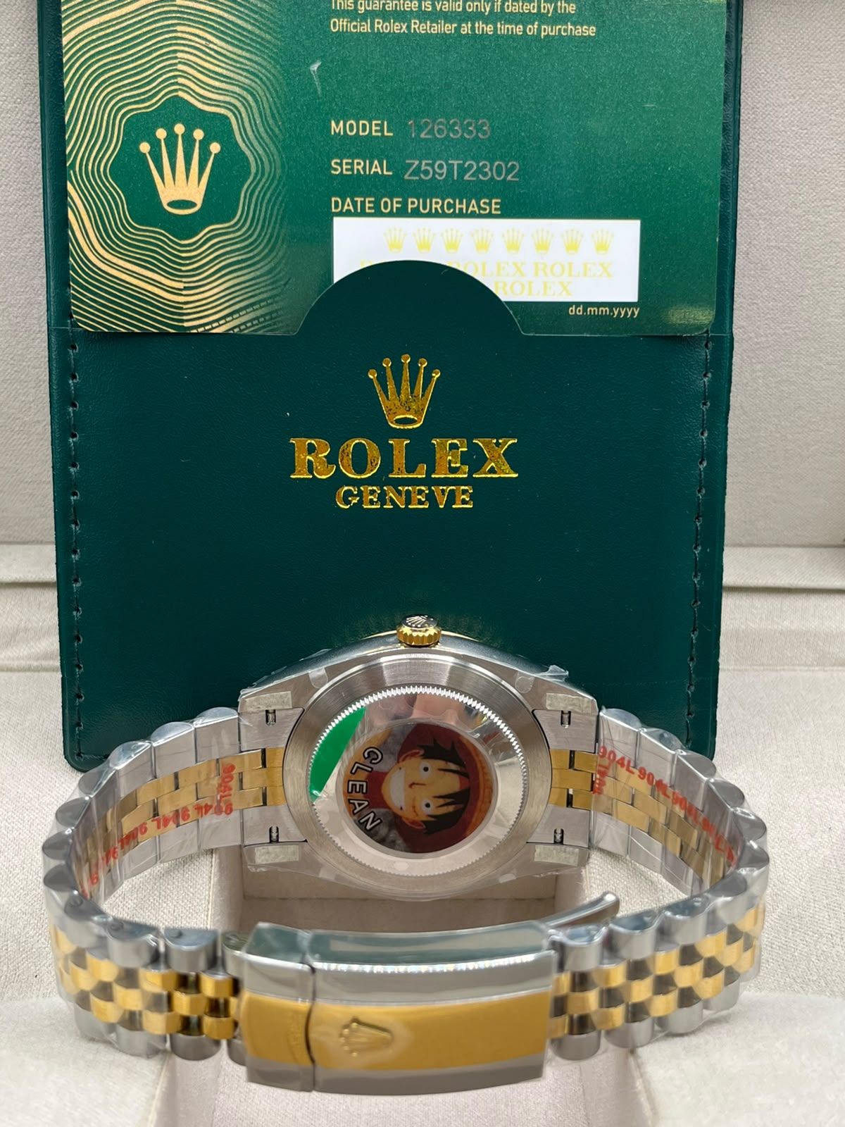 Clean Rolex Datejust Two-Tone Wimbledon (CLONE)