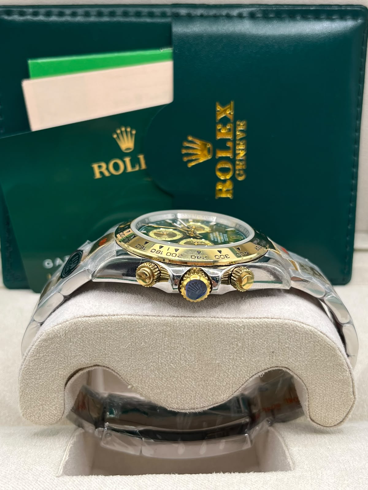 Rolex Cosmograph Daytona Green Dial Gold & Steel (MASTER COPY)