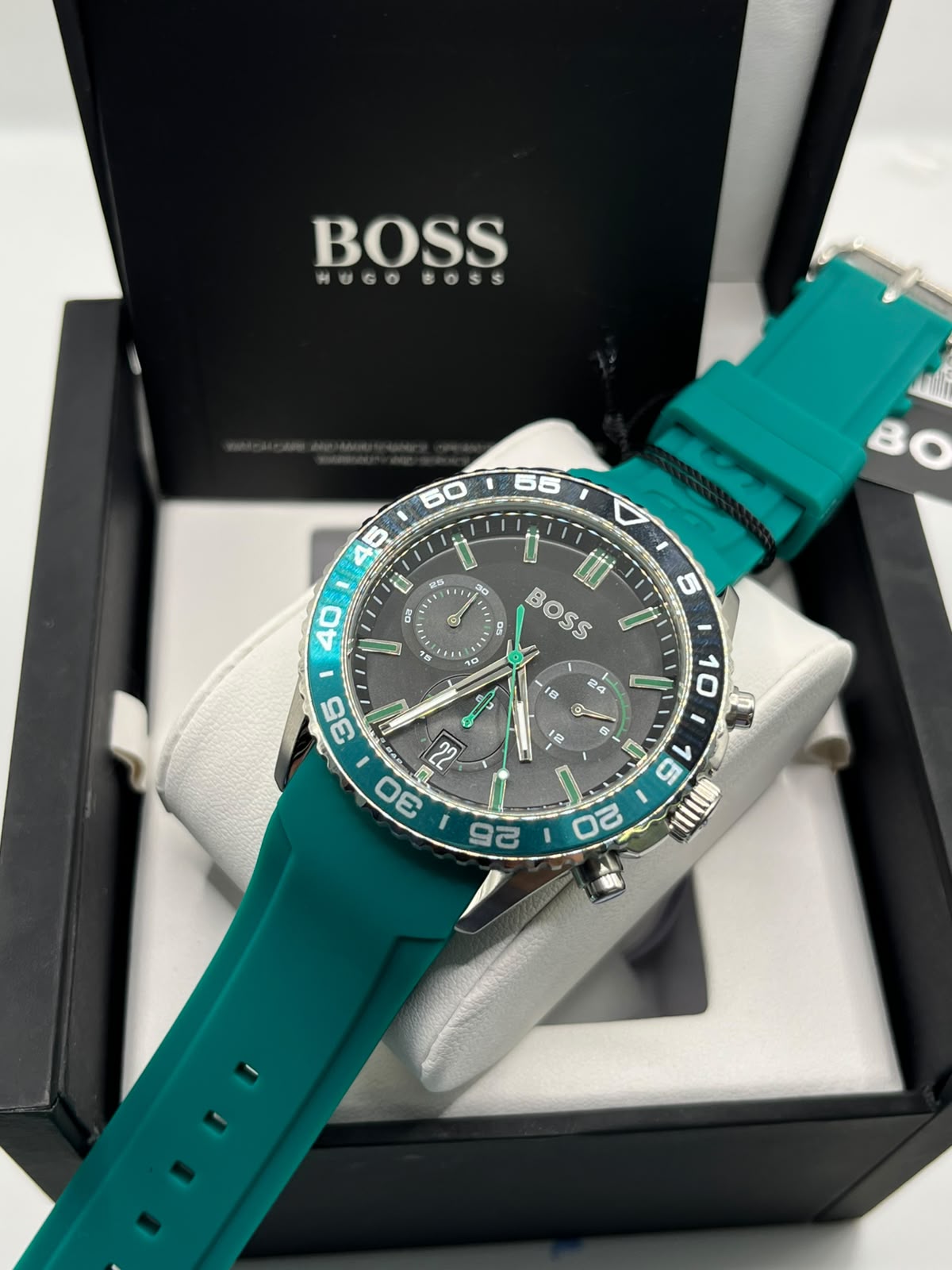 Coffret Montre Homme Hugo Boss Bracelet Vert (Copy)