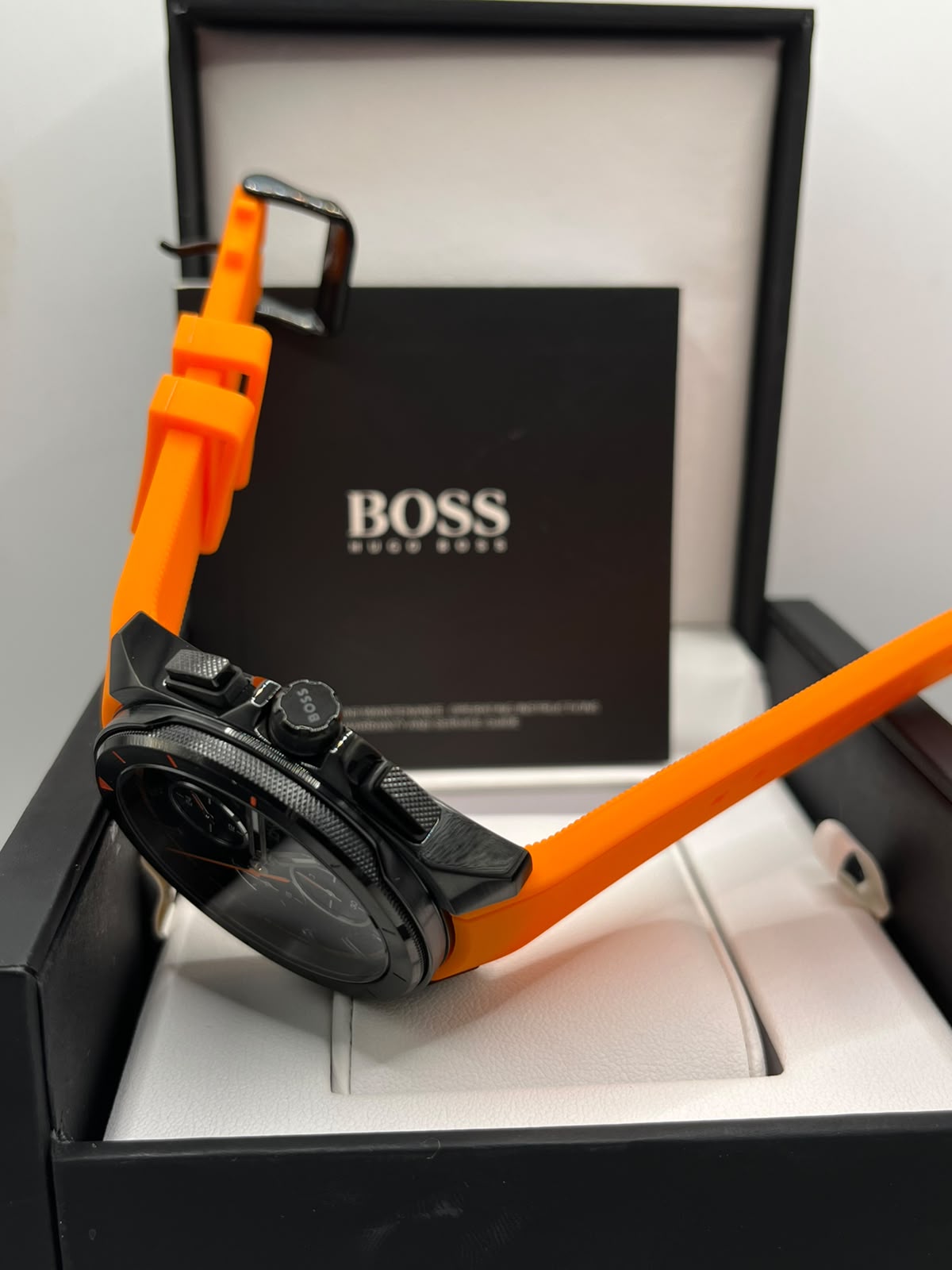 Coffret Montre Homme Hugo Boss Bracelet Orange (Copy)