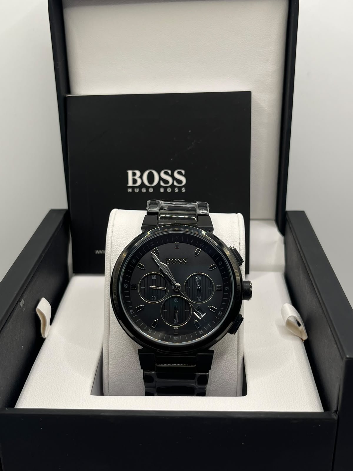 Hugo Boss Men's Black Dial Rubber Strap Watch (Copy)