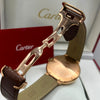 Cartier Ballon Bleu automatique cuir  Watch Cream Dial Dark Brown Leather Strap (Copy)