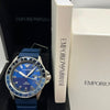 Emporio Armani Men's Blue Strap Watch with Blue Dial (Copy)