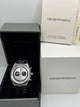 Emporio Armani Chronograph Watch Silver Dial Silver Stainless Steel Bracelet (Copy)