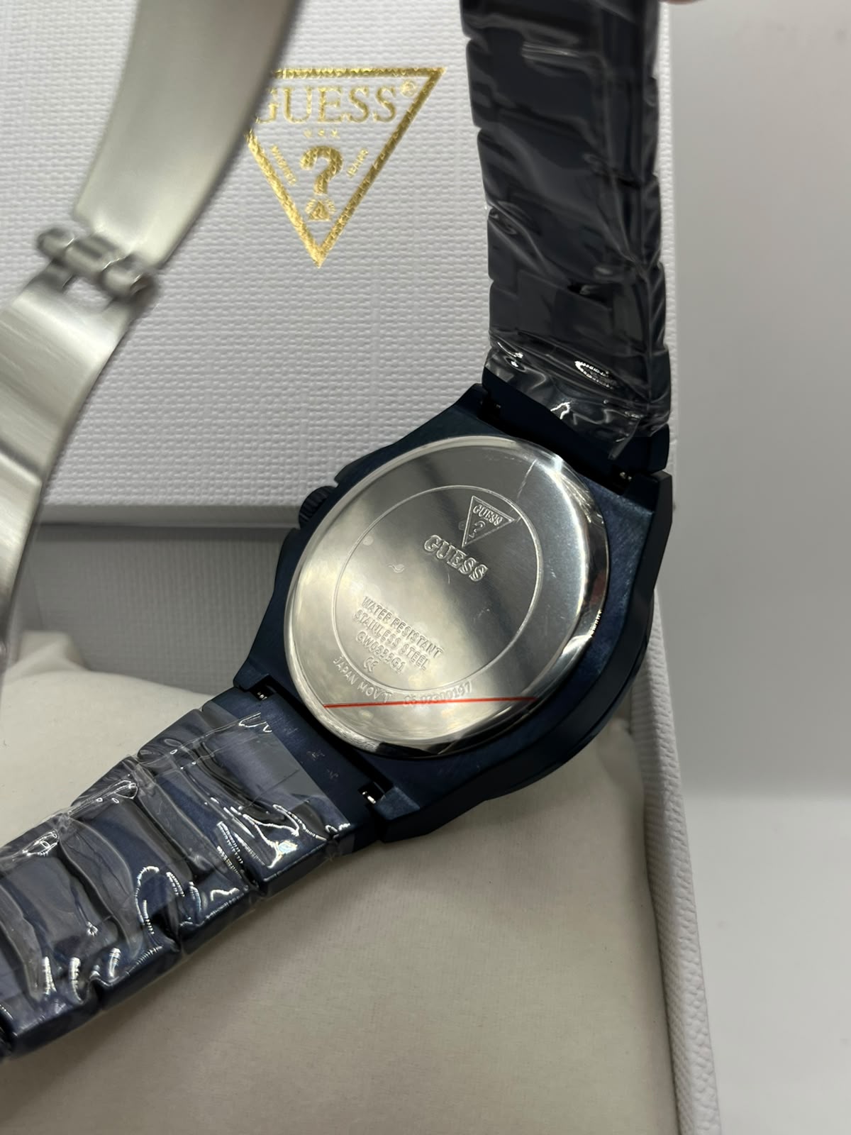 Guess Quartz Watch Blue Dial Blue Stainless Steel Bracelet (Copy)
