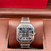 Cartier Square Steel Brown Dial Watch
