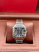 Cartier Square Steel Brown Dial Watch