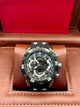 Invicta Skeleton Chronograph Black Sport Watch Original