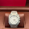 Royal Oak Style Silver Steel Watch