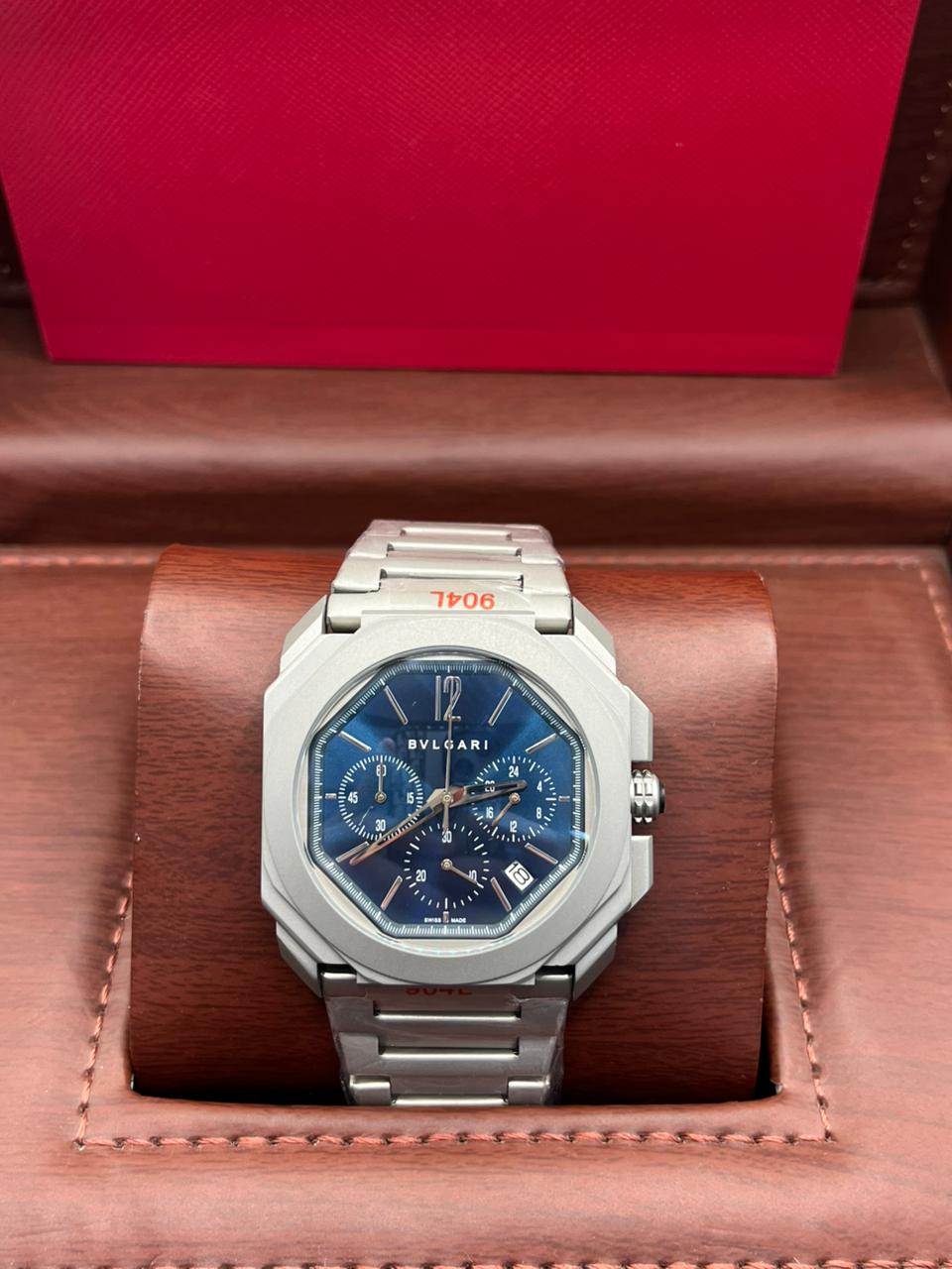 Royal Oak Style Night Dark Blue Dial Steel Watch