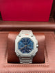 Royal Oak Style Night Dark Blue Dial Steel Watch