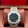 Royal Oak Style Dark Blue Dial Steel Watch