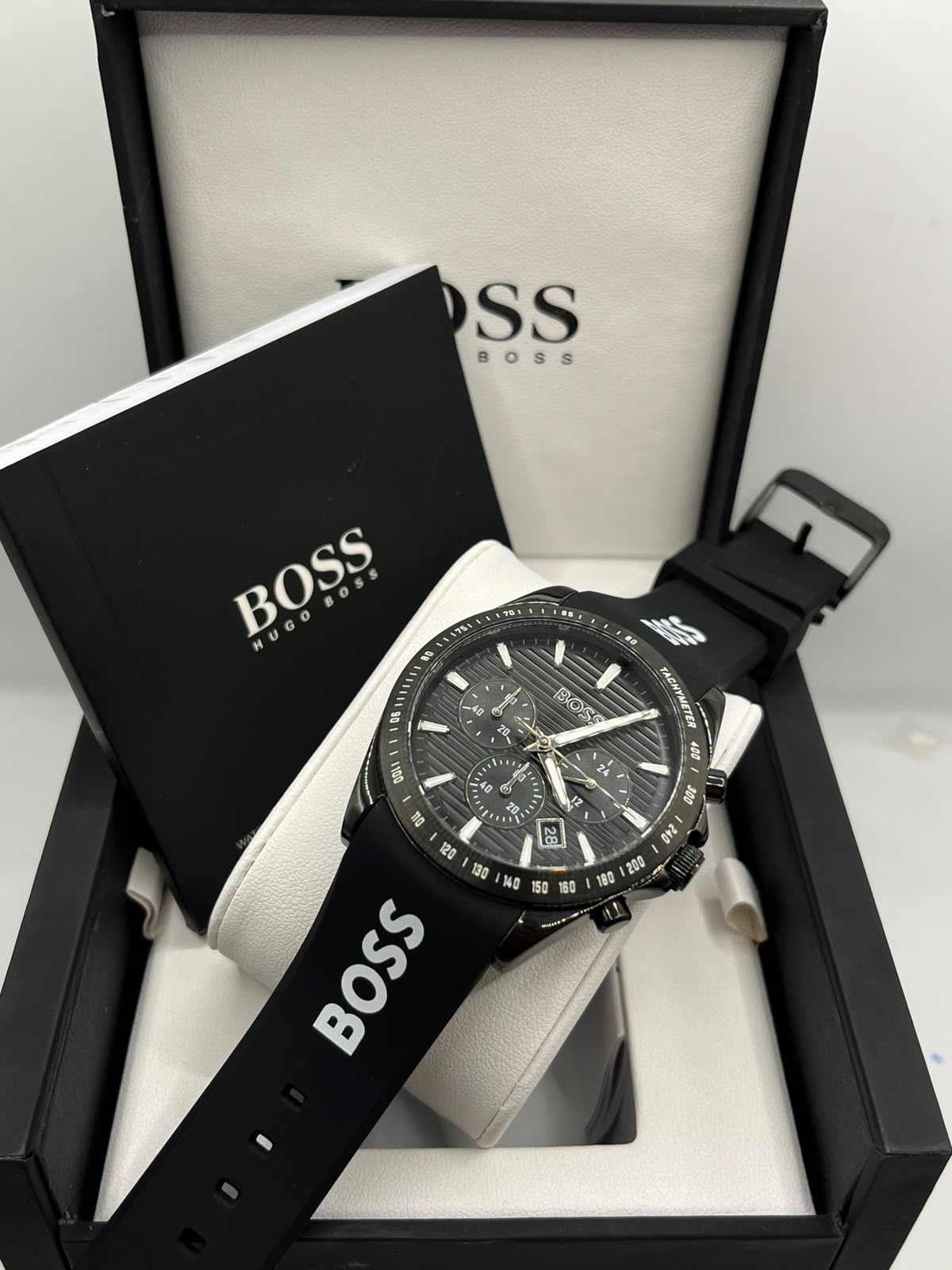 Coffret Montre Homme Hugo Boss Bracelet Noir (Copy)
