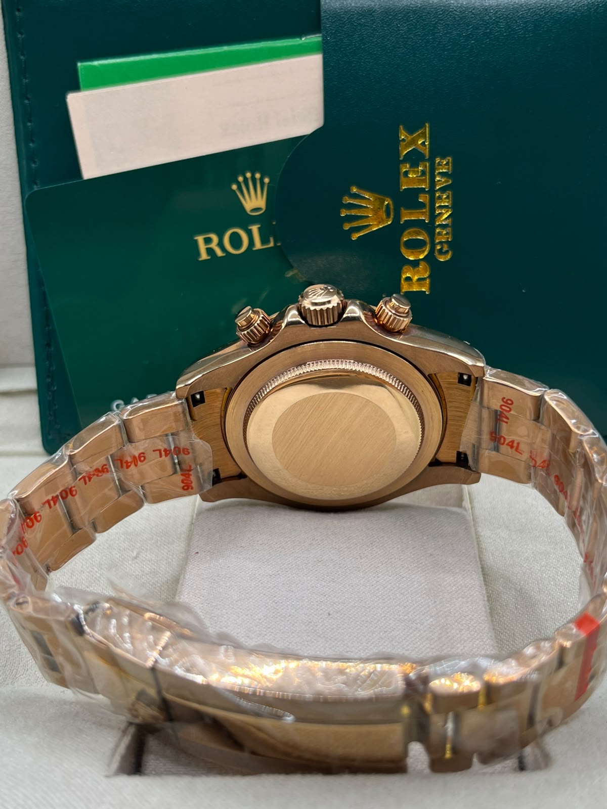 Rolex Cosmograph Daytona Black Dial Rose Gold Bracelet(MASTER COPY)