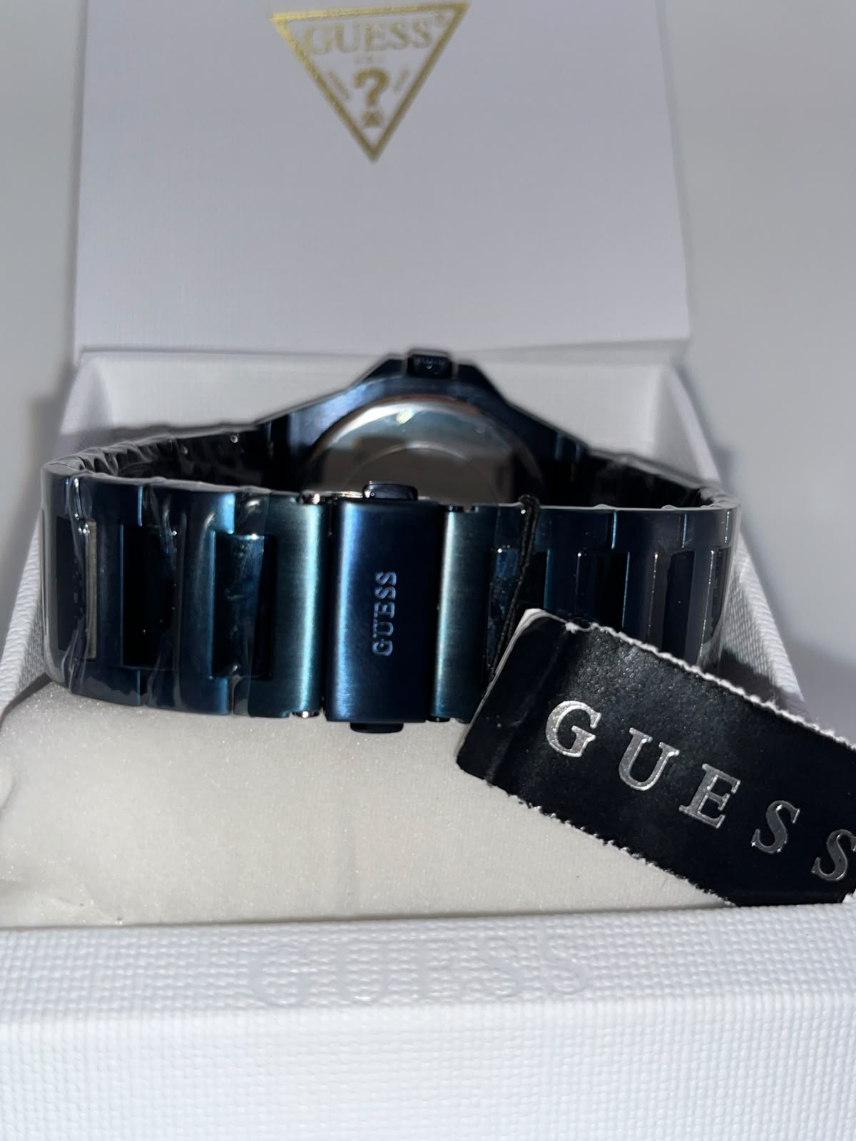 Guess Quartz Watch Blue Dial Blue Stainless Steel Bracelet (Copy)